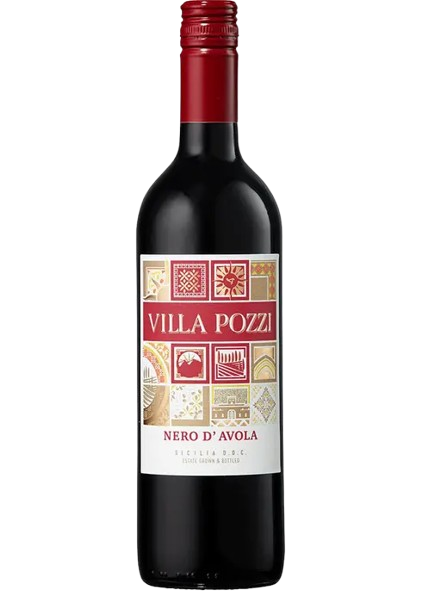 Villa Pozzi Nero D'Avola  Italian Red Wine 750 Ml