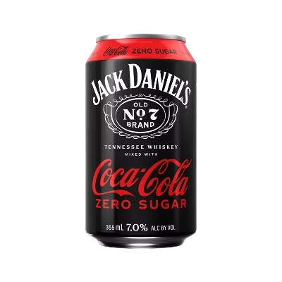 Jack Daniels Coke Zero Can 355 Ml