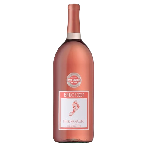 Barefoot Pink Moscato  White Wine( 1.5L )