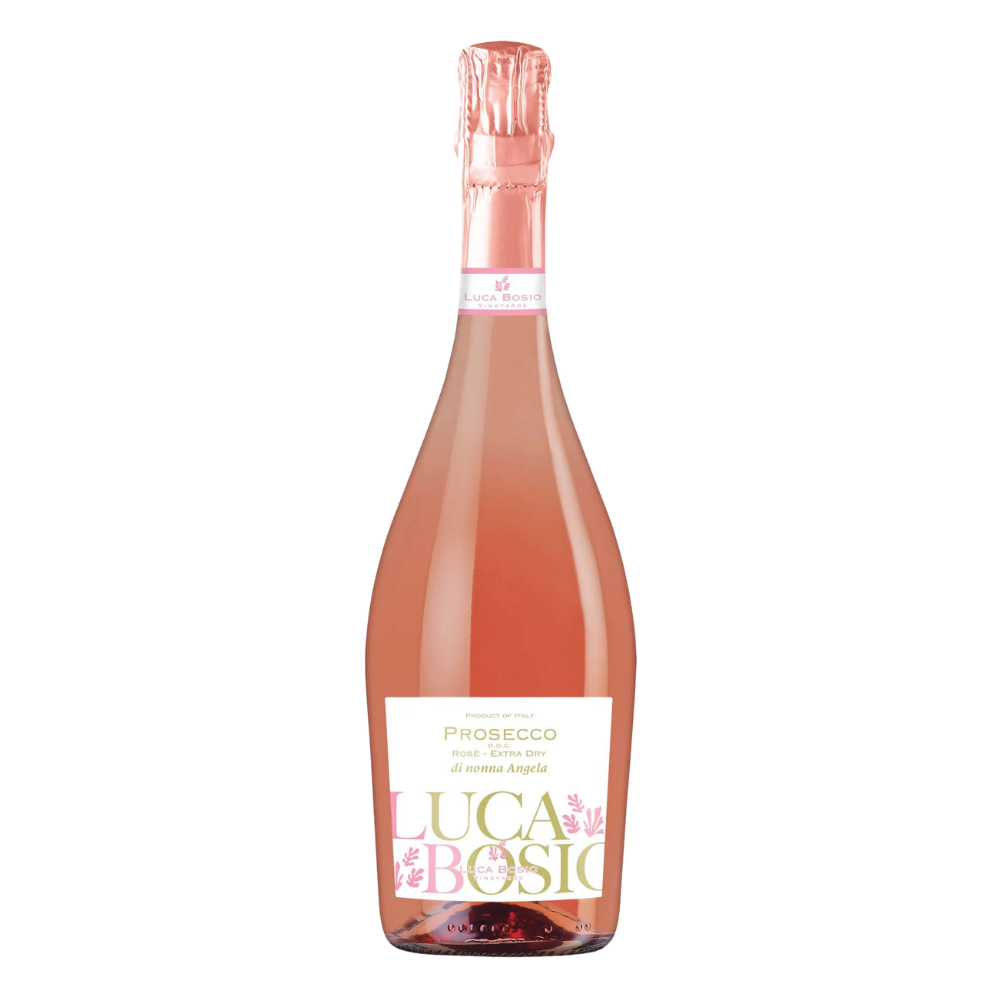 Luca Bosio Extra Dry Prosecco Rose Wine DOC 750Ml