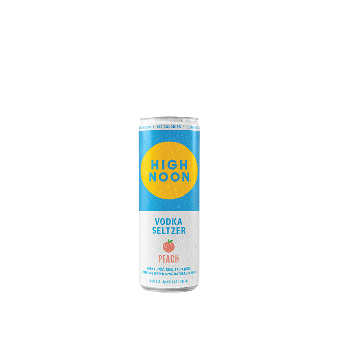 High Noon Peach Vodka Soda Hard Seltzer 355Ml Can