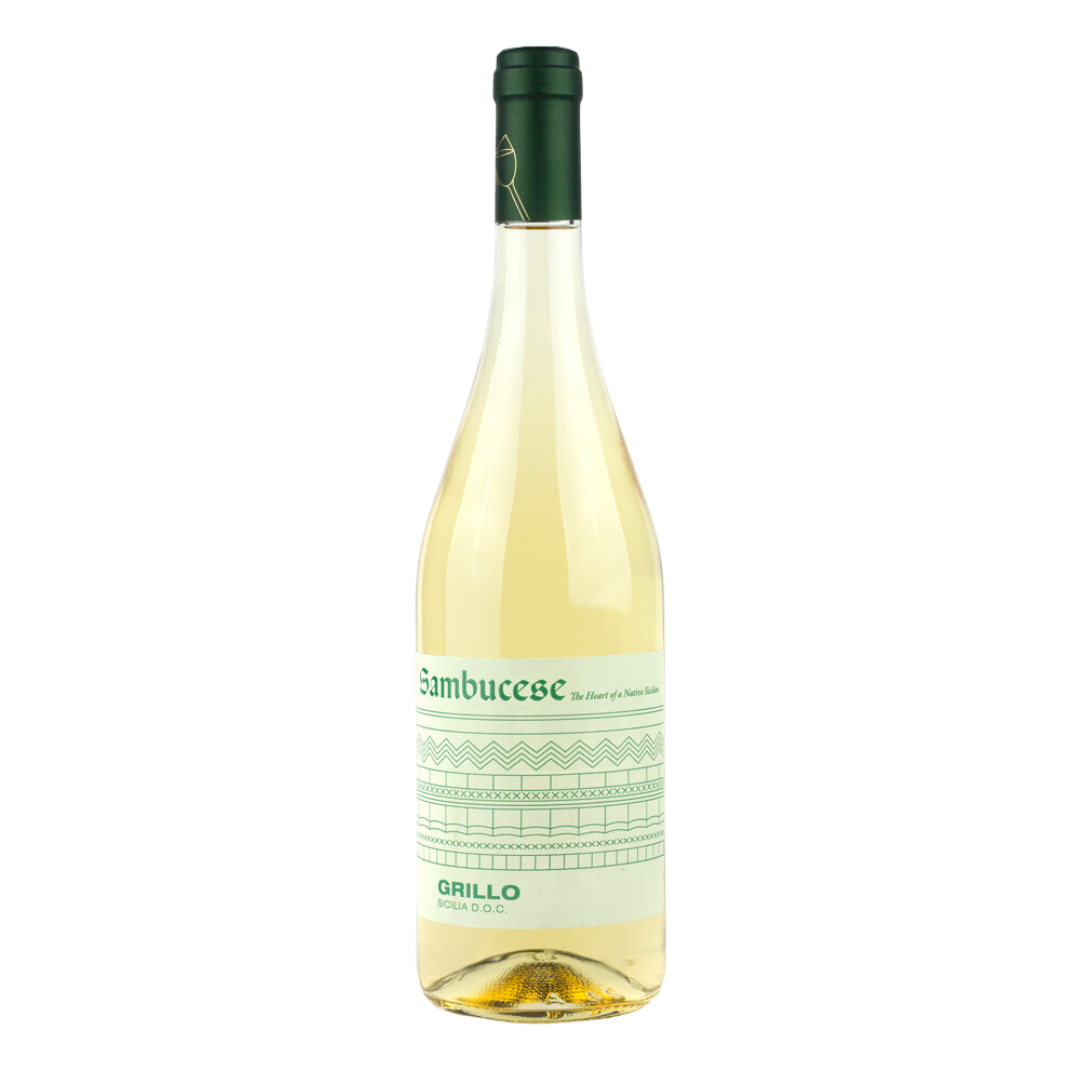 Sambucese Grillo Sicilia D.O.C Italian White Wine 750 Ml