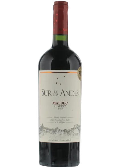 Sur Delos Andes Malbec  Reserva Red Wine 750Ml