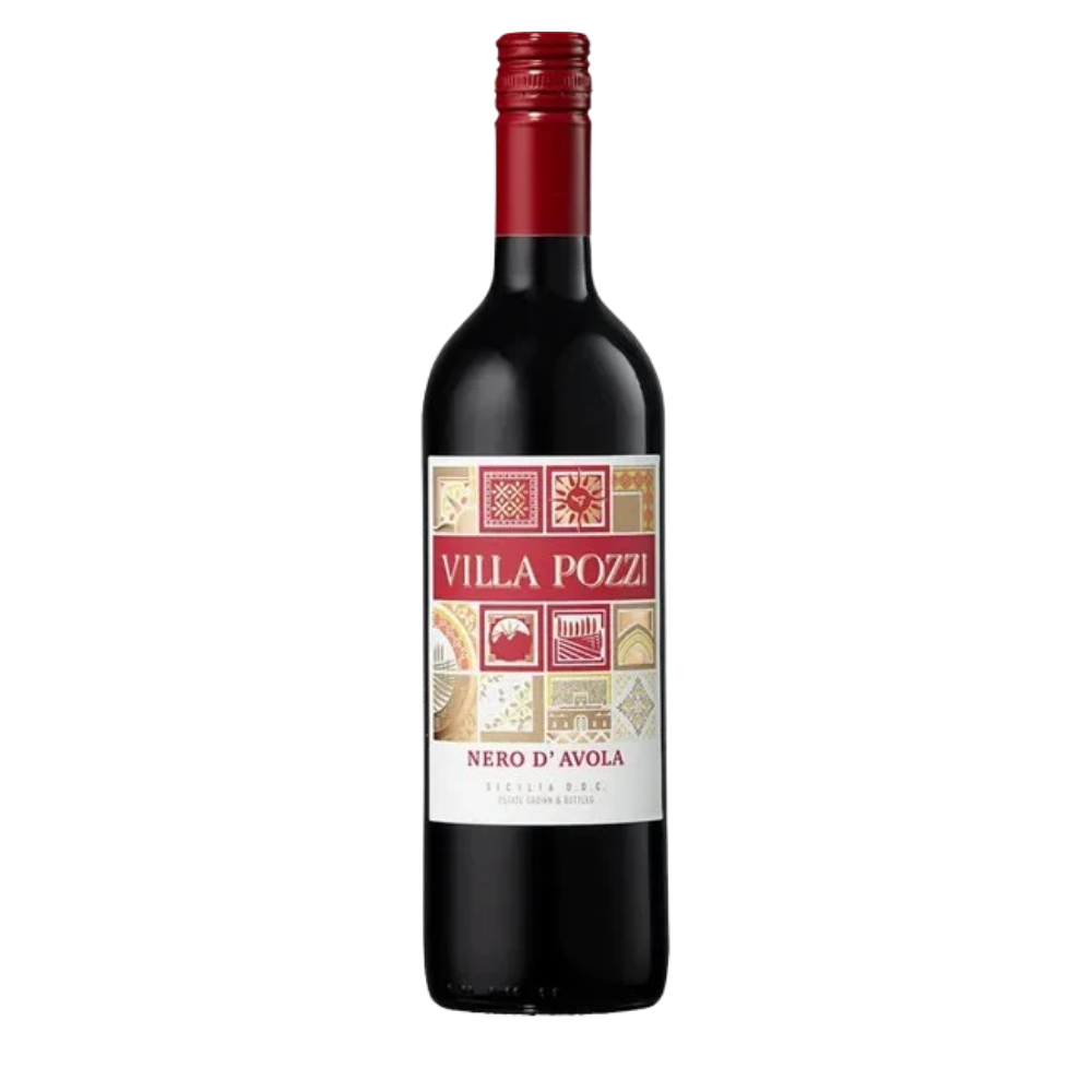 Villa Pozzi Nero D'Avola  Italian Red Wine 750 Ml