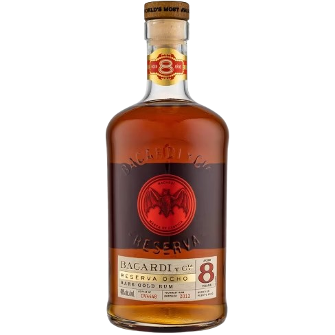 Bacardi Gold Rsv 8Yr  Rum 750Ml