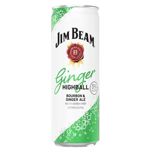 Jim Beam Cktl Ginger Bourbon 355Ml