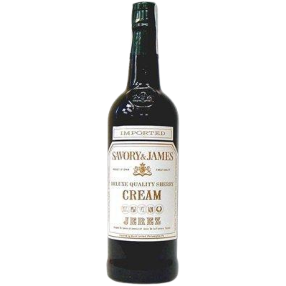Savory & James Deluxe Quality Cream Sherry Wine 750Ml
