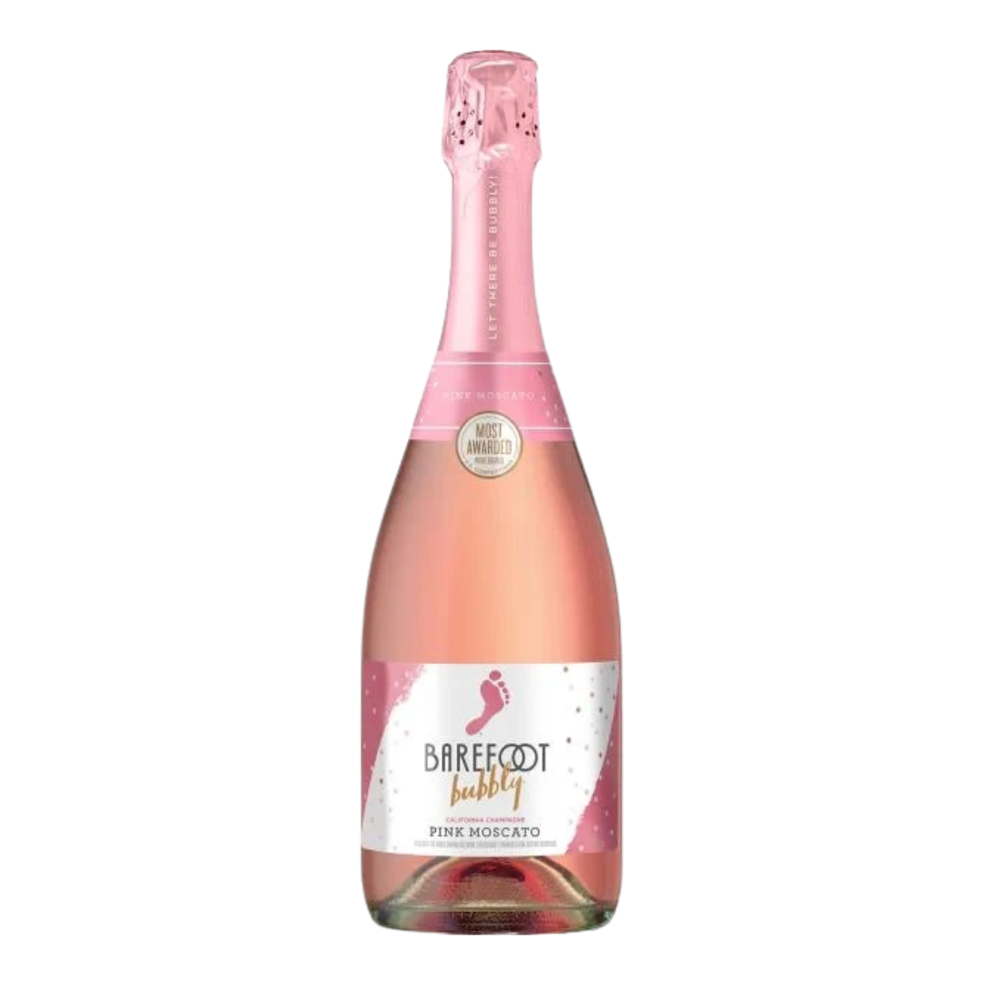 Barefoot Bubbly Pink Moscato  White Wine 750
