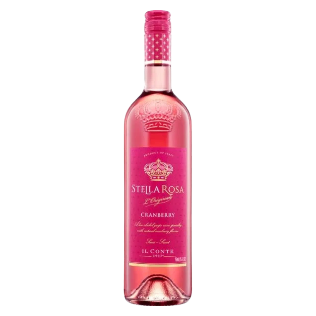 Stella Rosa Cranberry  Italian White Wine 750 Ml