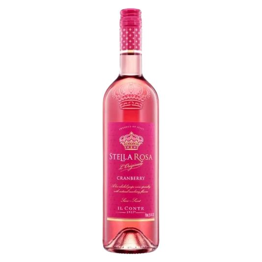 Stella Rosa Cranberry  Italian White Wine 750 Ml